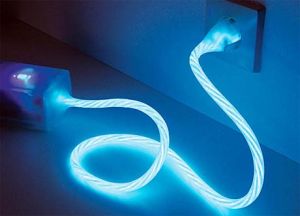 Glowing Power Cable
